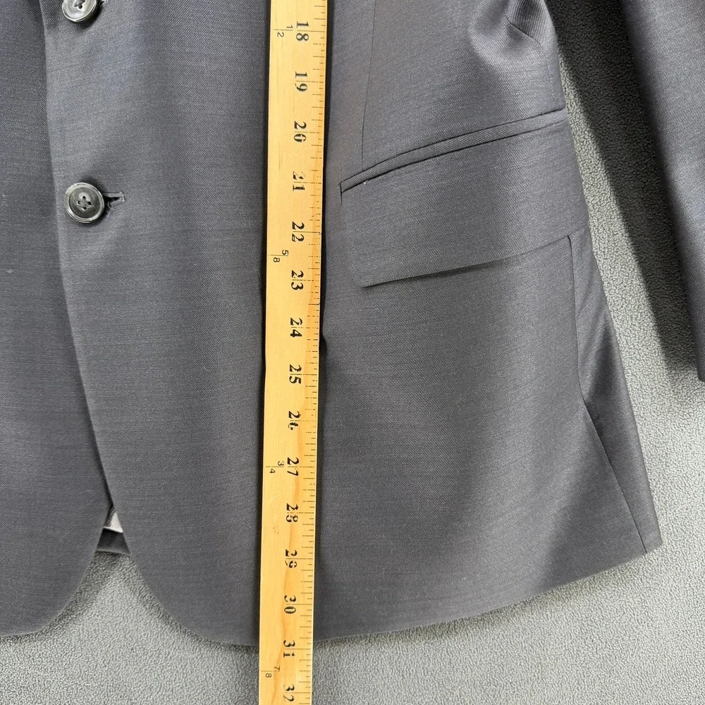 Joseph Abboud Ermenegildo Zegna Wool Blazer Mens 48S Custom Gray Sport Coat 1402